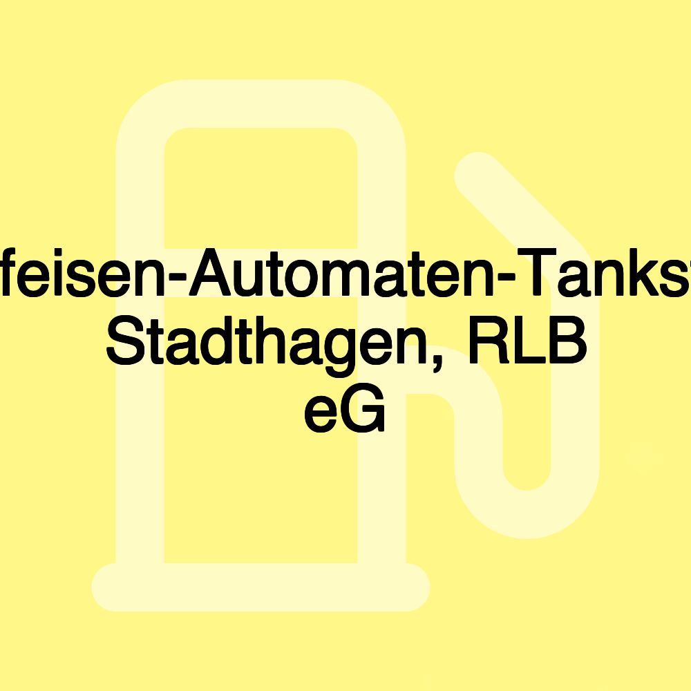 Raiffeisen-Automaten-Tankstelle Stadthagen, RLB eG