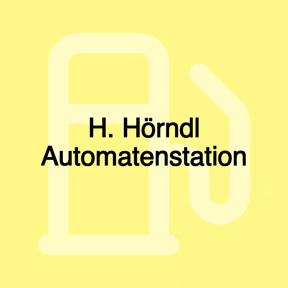 H. Hörndl Automatenstation