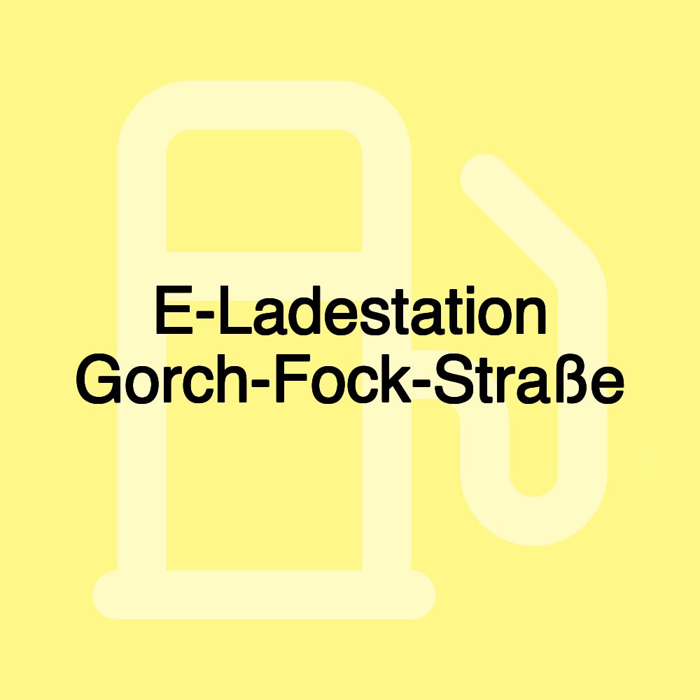 E-Ladestation Gorch-Fock-Straße