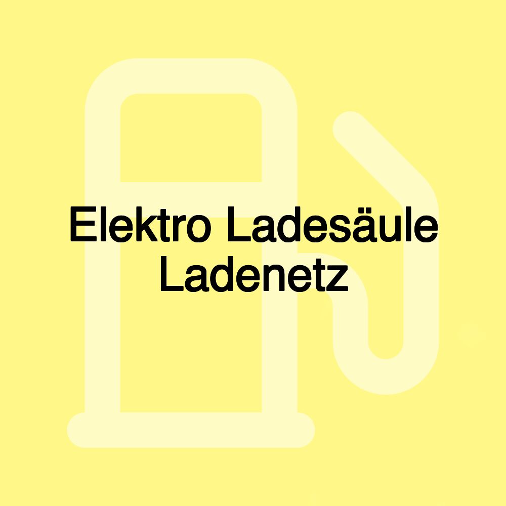 Elektro Ladesäule Ladenetz