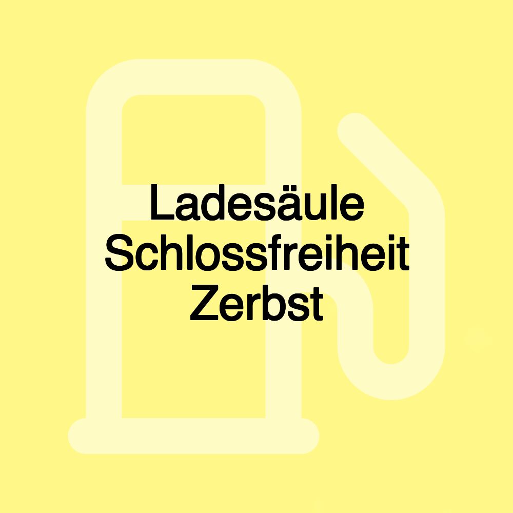 Ladesäule Schlossfreiheit Zerbst