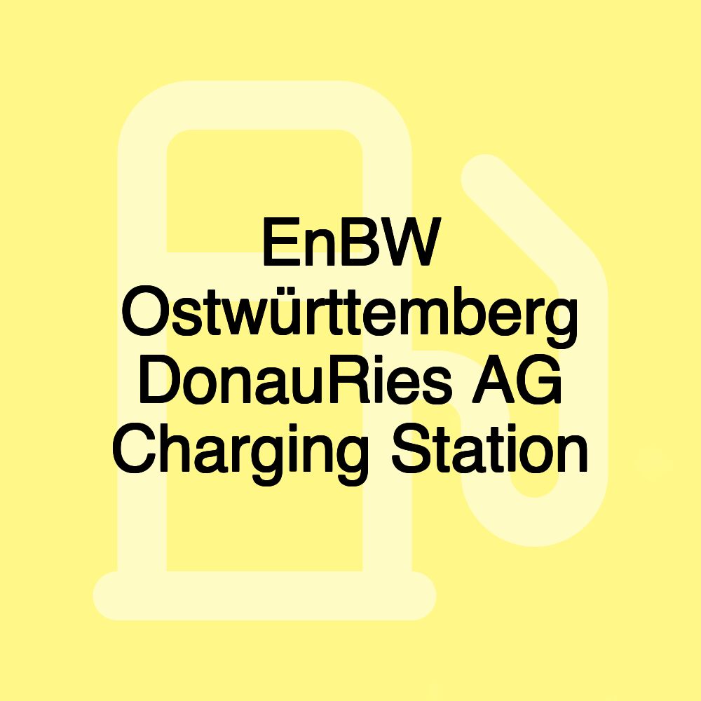 EnBW Ostwürttemberg DonauRies AG Charging Station