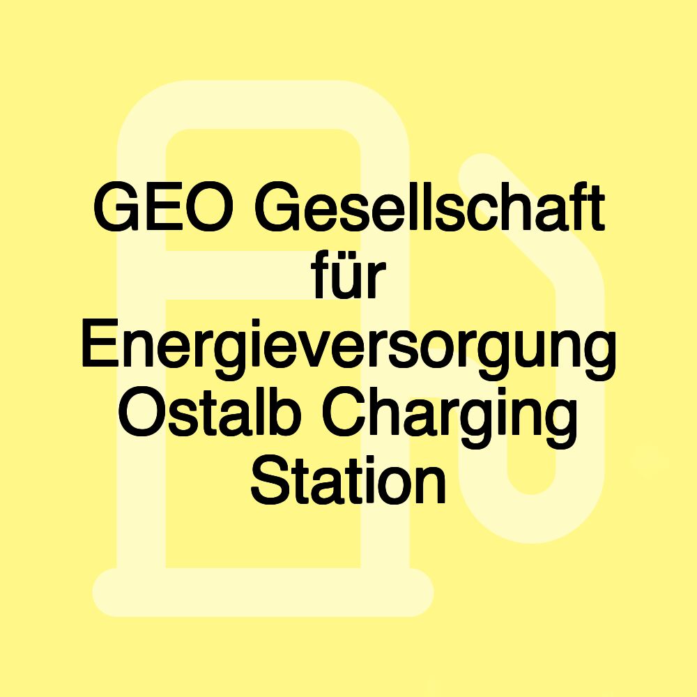 GEO Gesellschaft für Energieversorgung Ostalb Charging Station