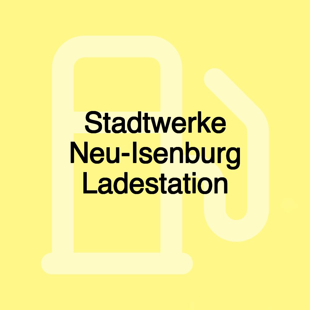 Stadtwerke Neu-Isenburg Ladestation