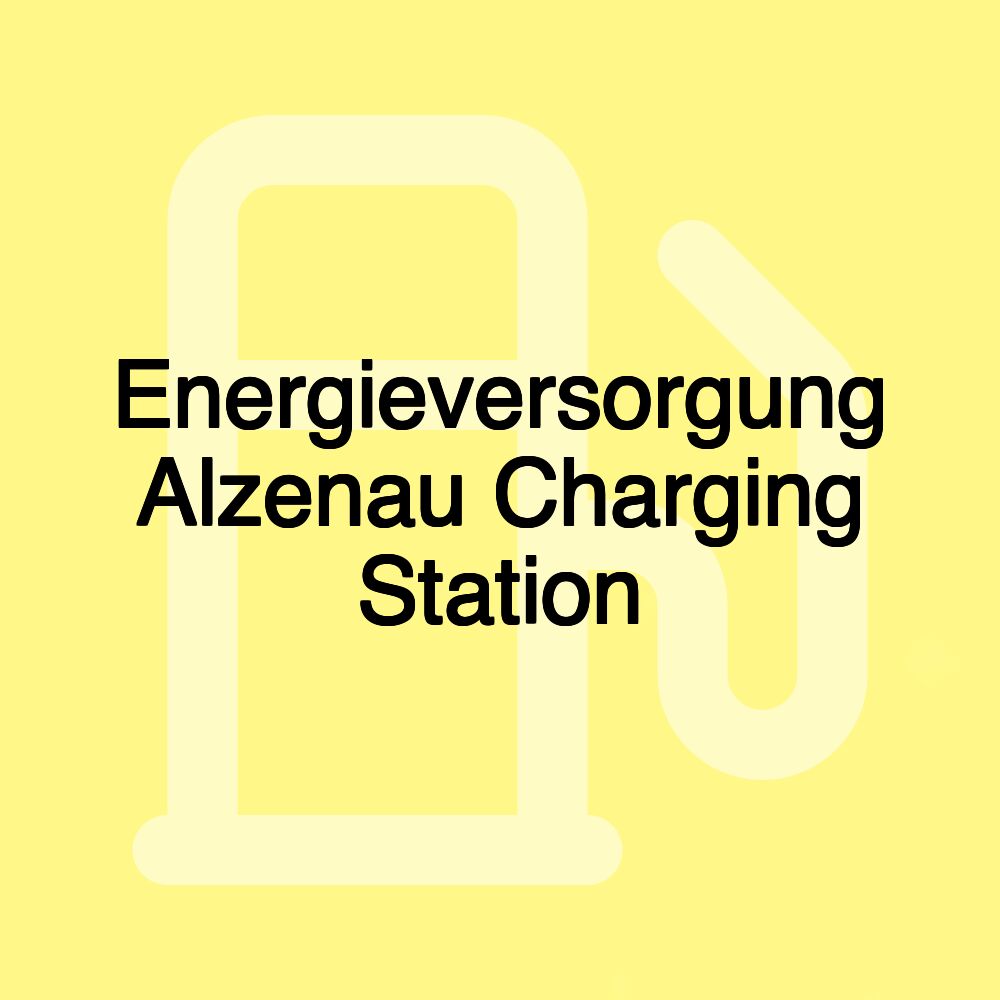 Energieversorgung Alzenau Charging Station