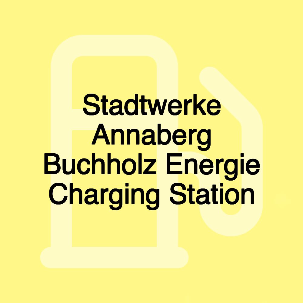 Stadtwerke Annaberg Buchholz Energie Charging Station