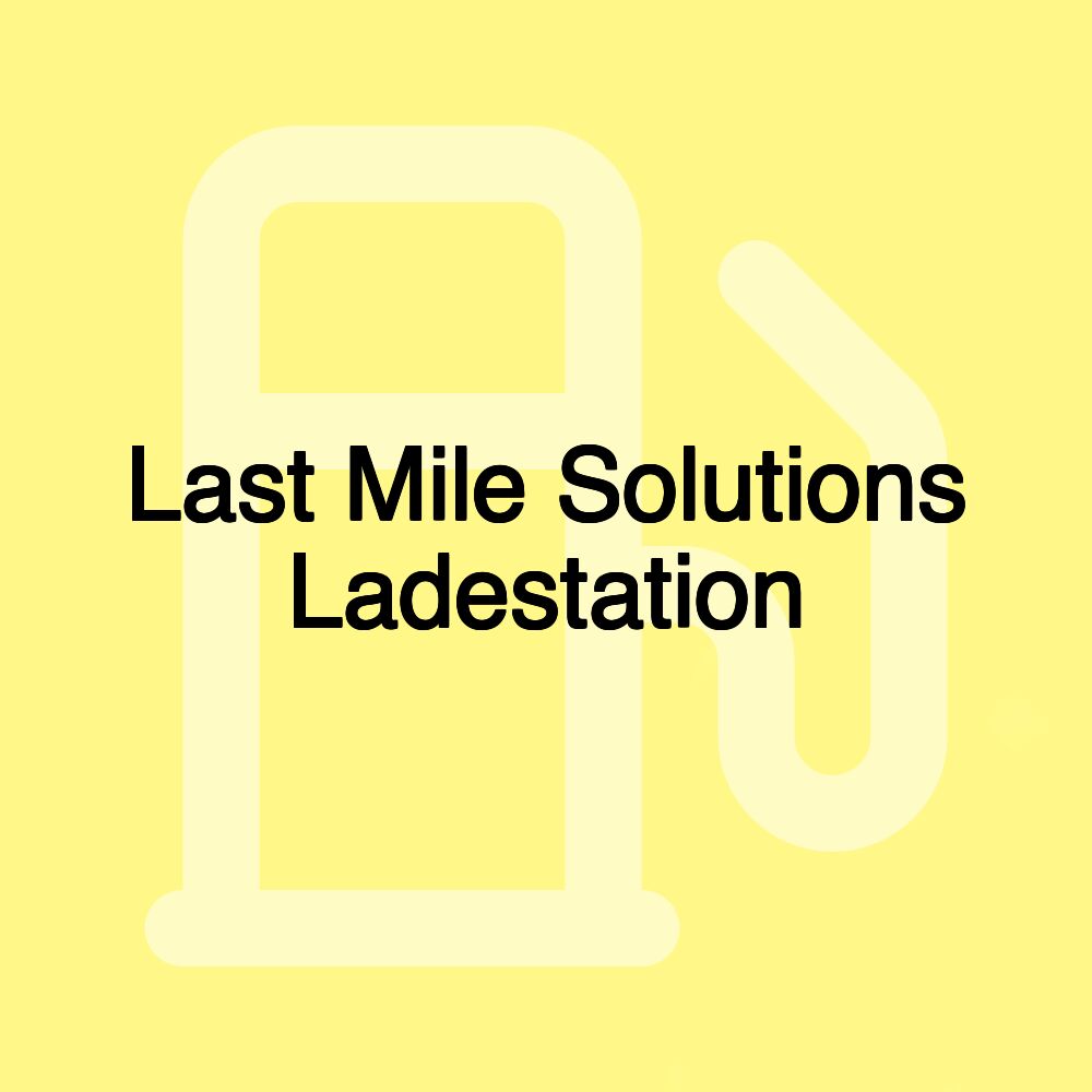 Last Mile Solutions Ladestation