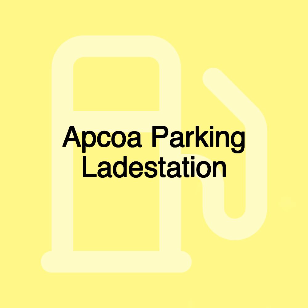 Apcoa Parking Ladestation