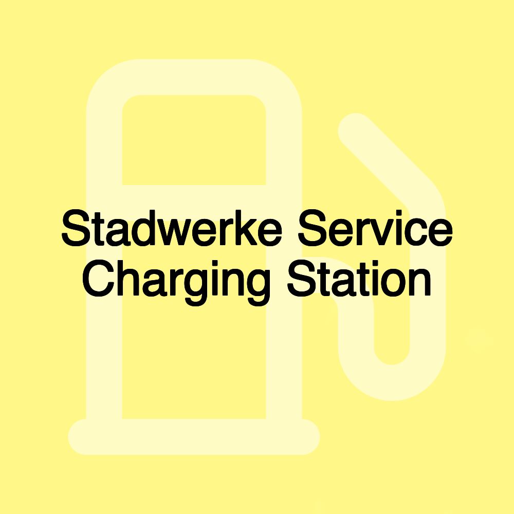 Stadwerke Service Charging Station