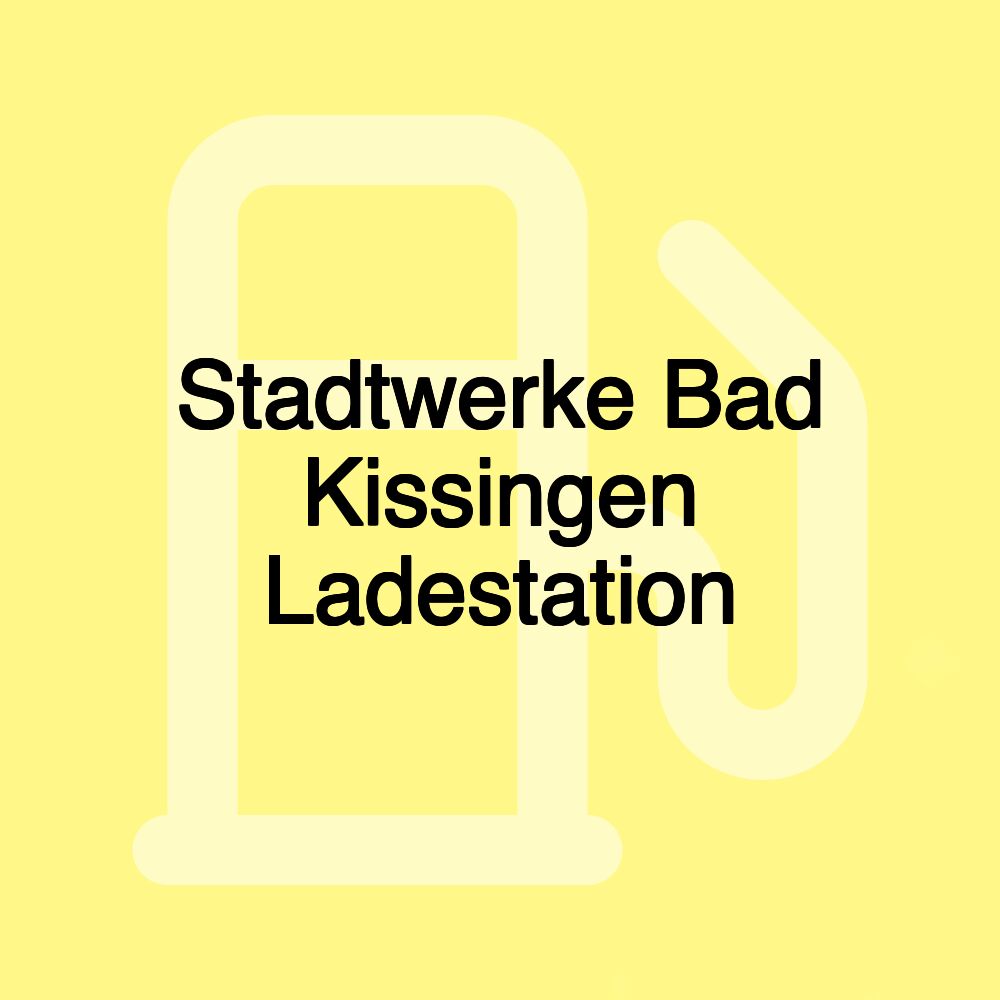 Stadtwerke Bad Kissingen Ladestation