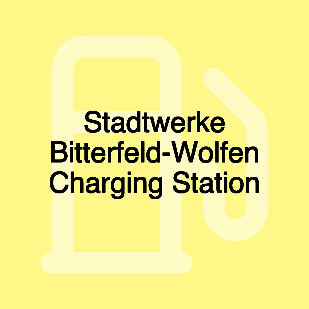 Stadtwerke Bitterfeld-Wolfen Charging Station