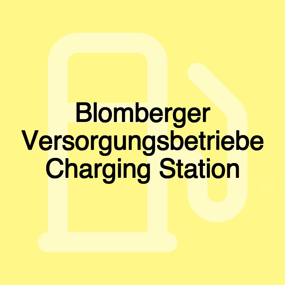 Blomberger Versorgungsbetriebe Charging Station