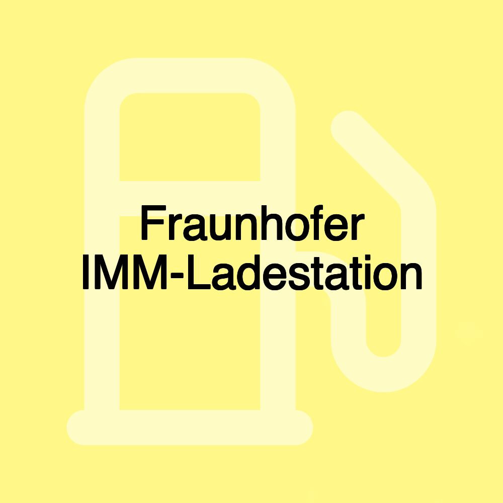 Fraunhofer IMM-Ladestation