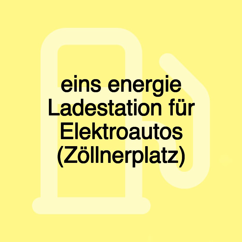 eins energie Ladestation für Elektroautos (Zöllnerplatz)