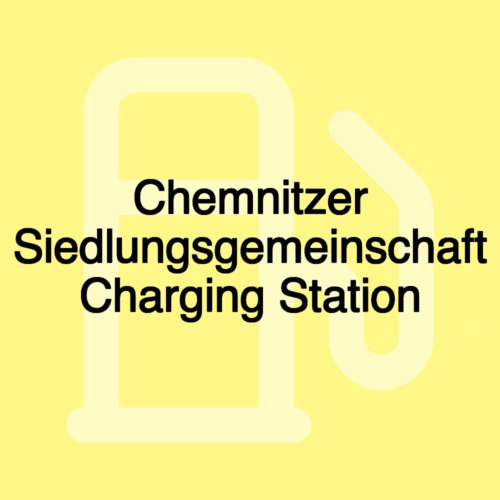 Chemnitzer Siedlungsgemeinschaft Charging Station