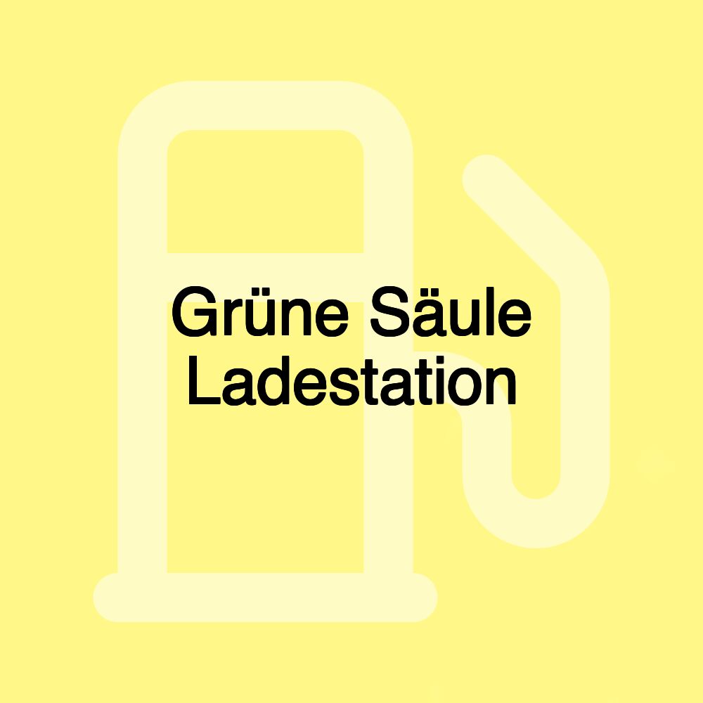 Grüne Säule Ladestation