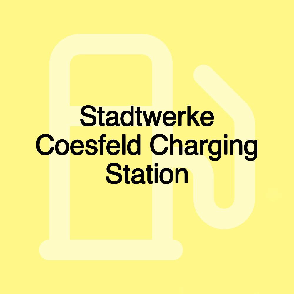 Stadtwerke Coesfeld Charging Station