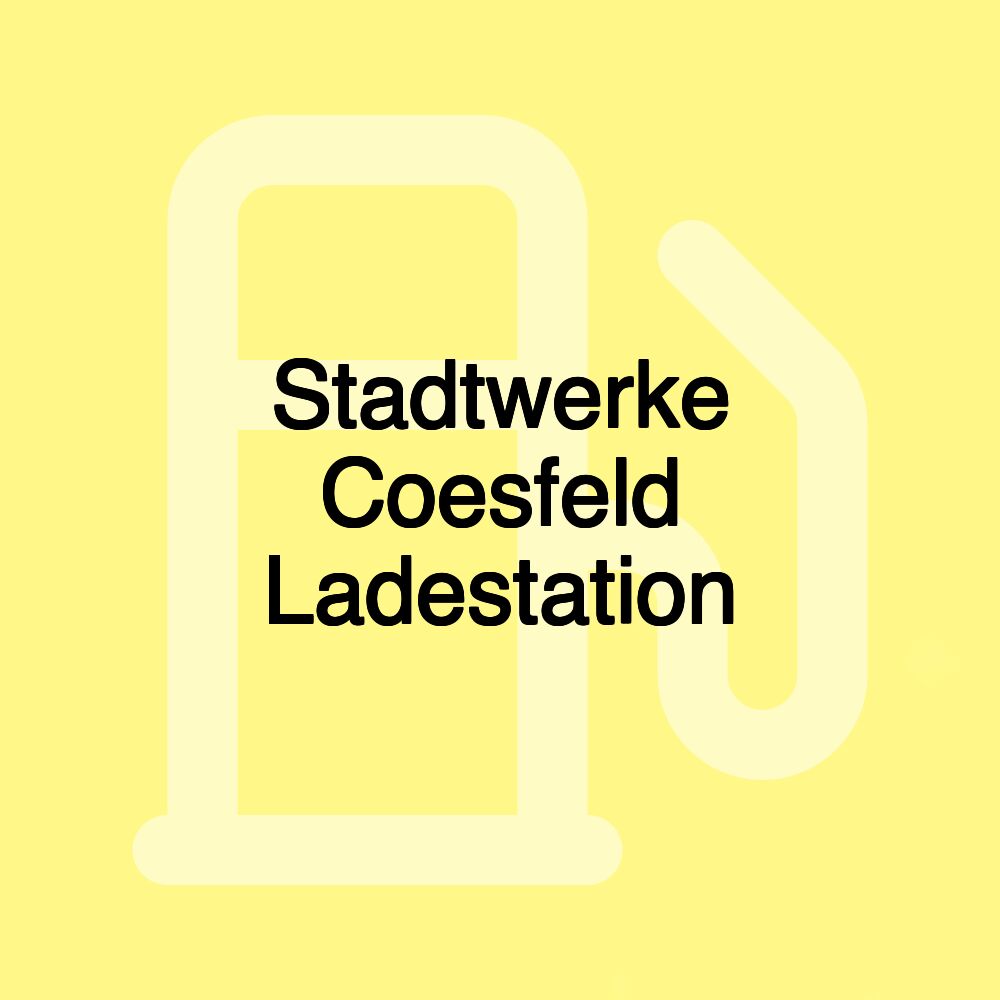 Stadtwerke Coesfeld Ladestation