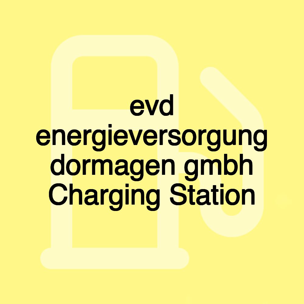 evd energieversorgung dormagen gmbh Charging Station