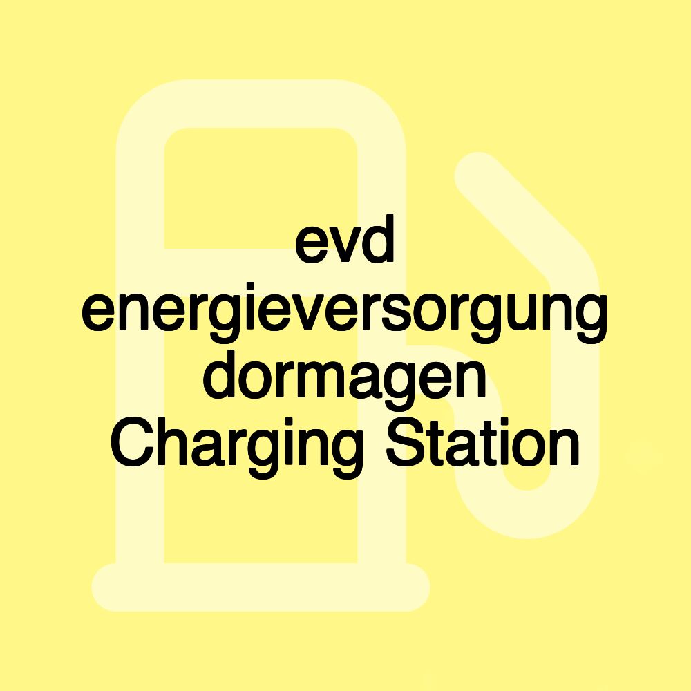 evd energieversorgung dormagen Charging Station