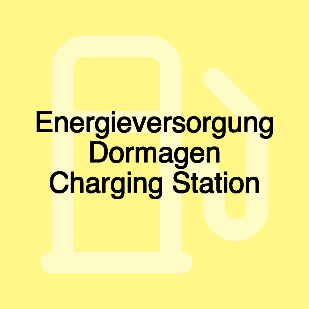 Energieversorgung Dormagen Charging Station