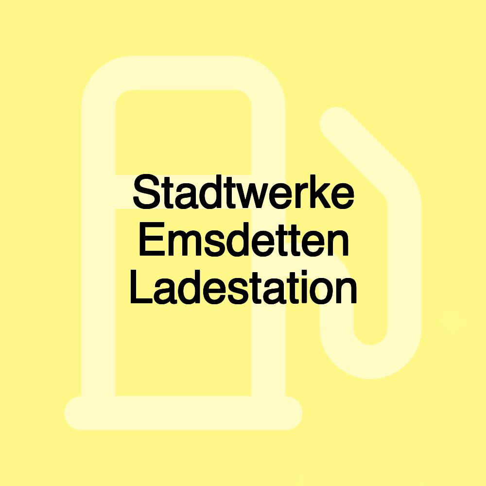 Stadtwerke Emsdetten Ladestation