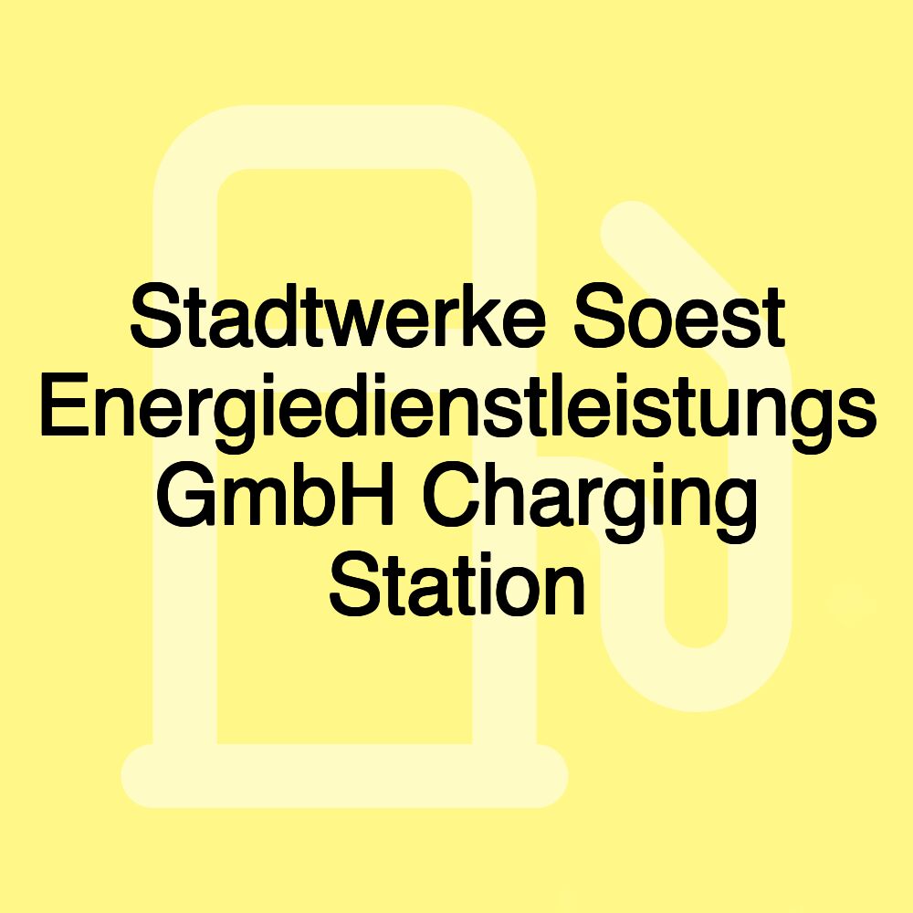 Stadtwerke Soest Energiedienstleistungs GmbH Charging Station