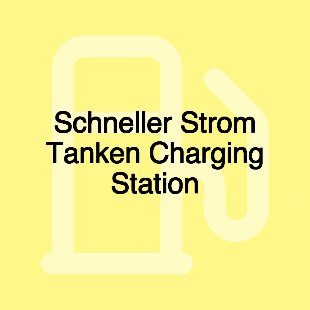 Schneller Strom Tanken Charging Station