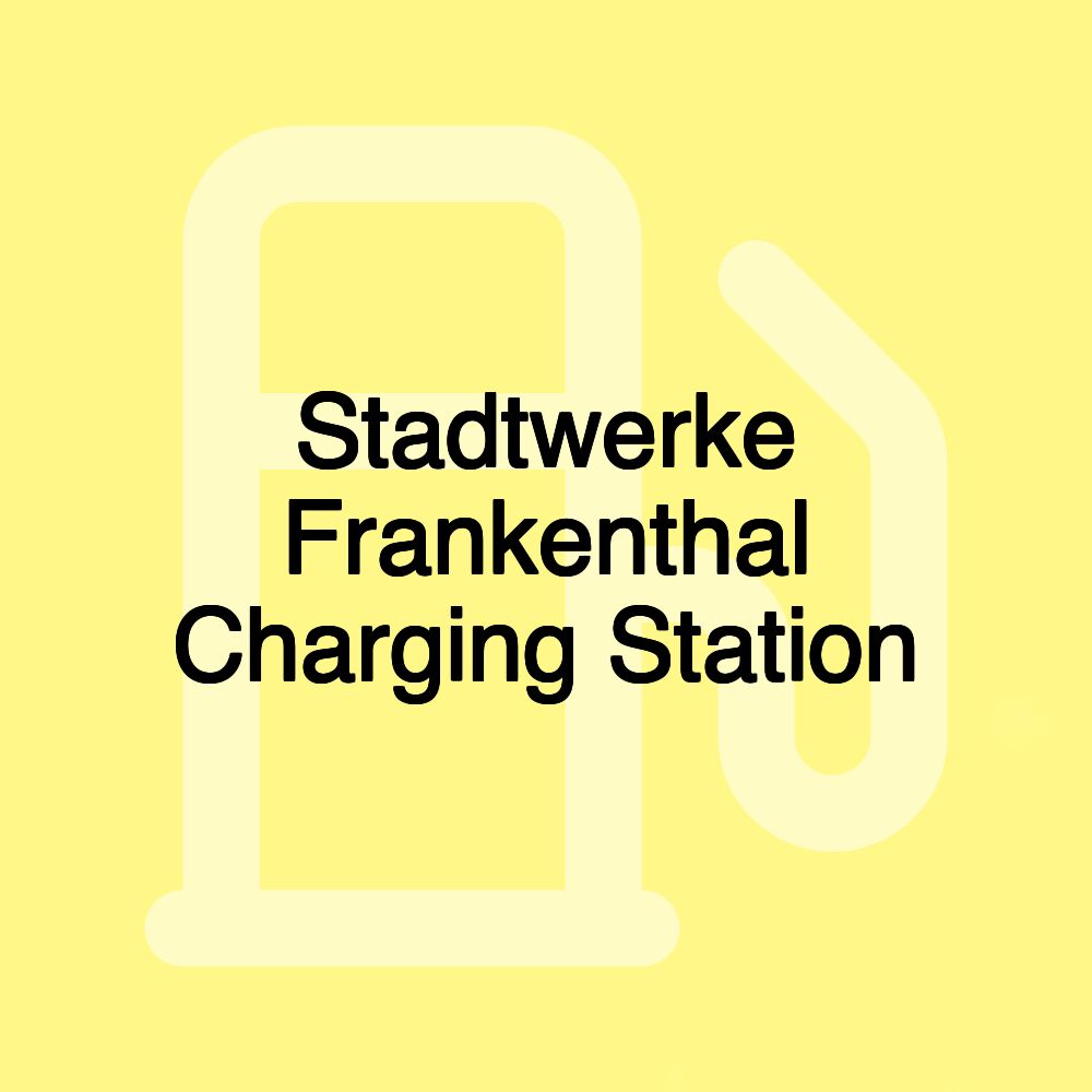 Stadtwerke Frankenthal Charging Station