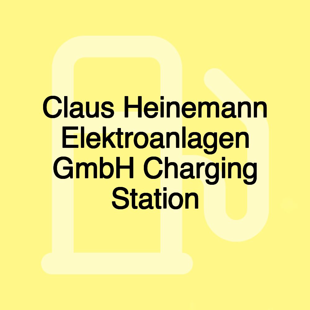 Claus Heinemann Elektroanlagen GmbH Charging Station