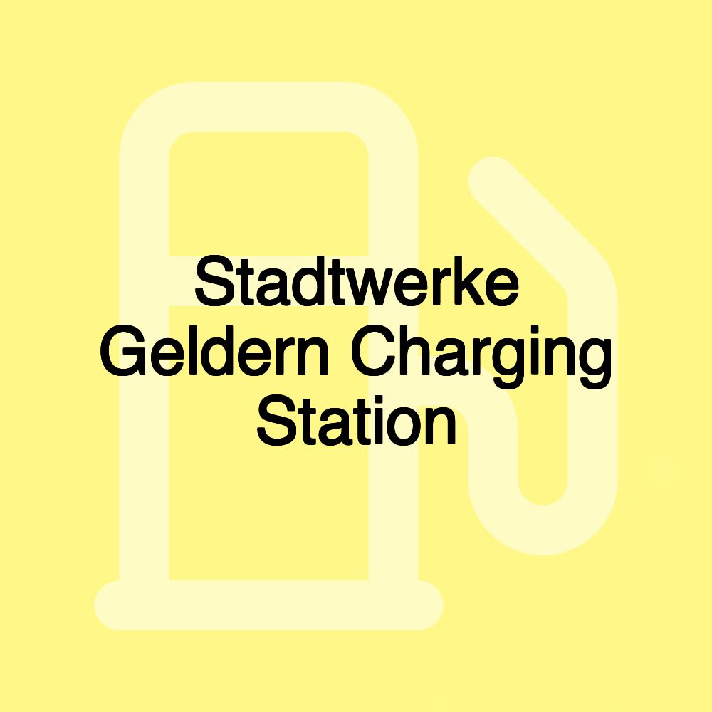 Stadtwerke Geldern Charging Station