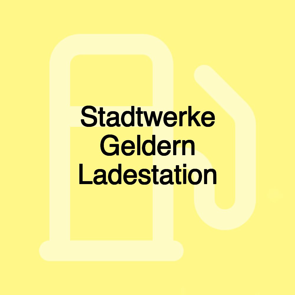 Stadtwerke Geldern Ladestation