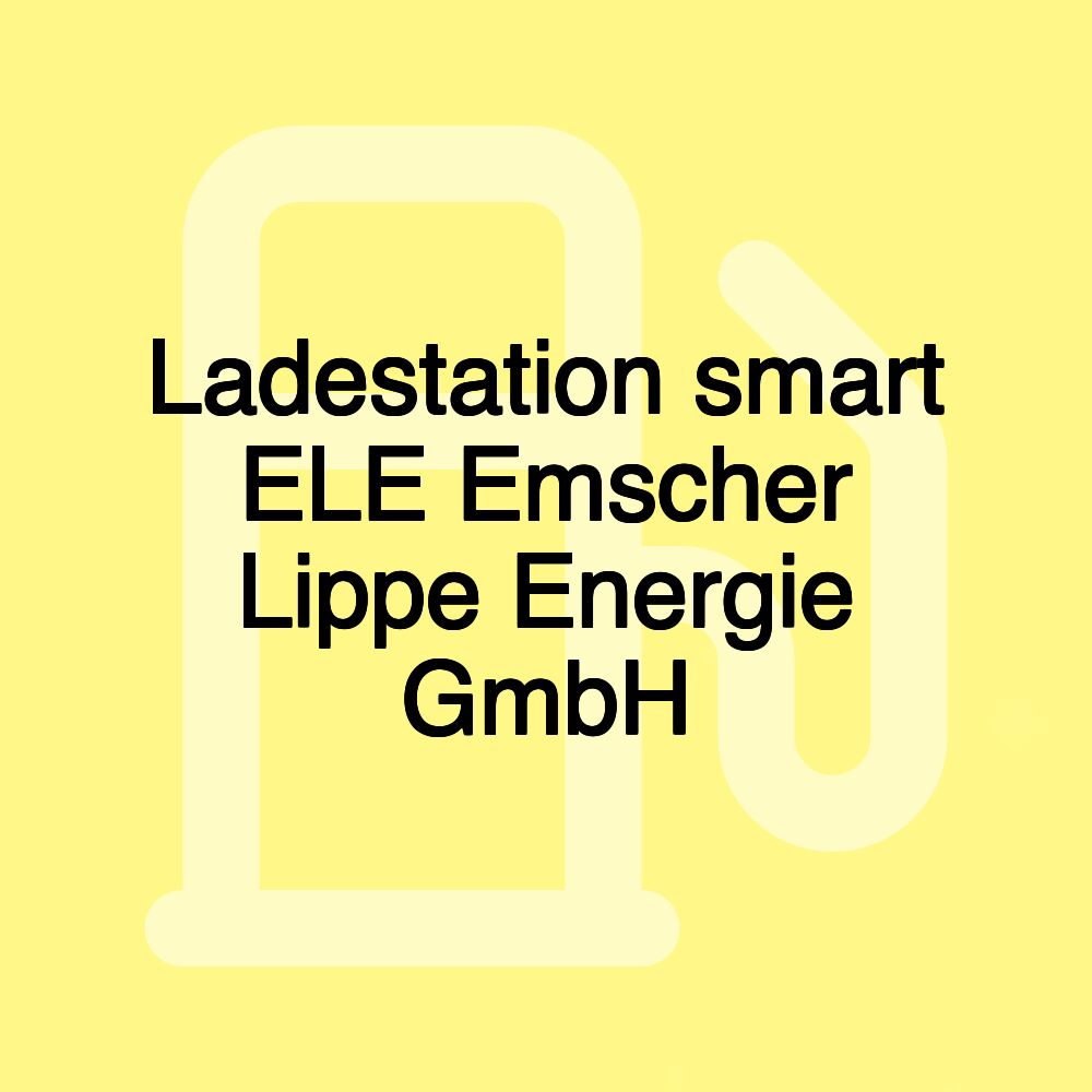 Ladestation smart ELE Emscher Lippe Energie GmbH