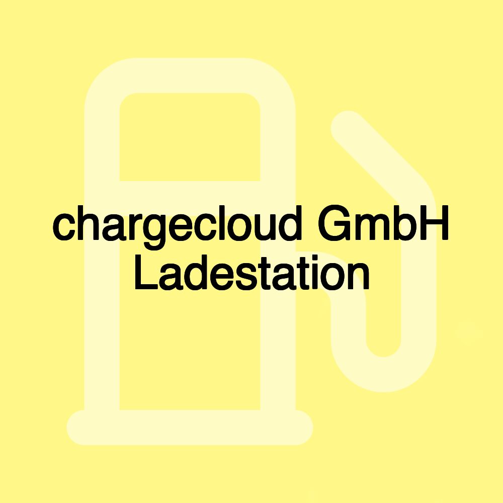 chargecloud GmbH Ladestation