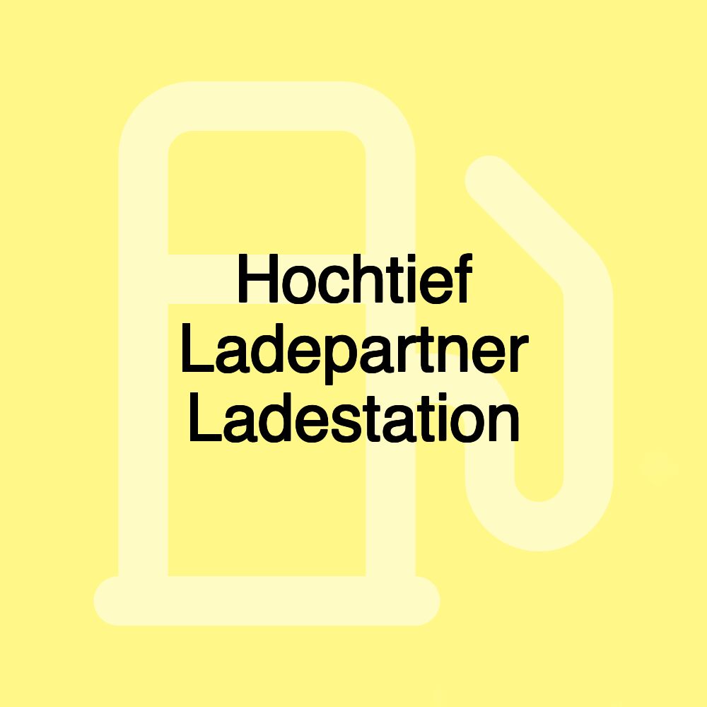 Hochtief Ladepartner Ladestation