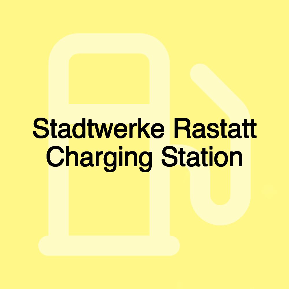 Stadtwerke Rastatt Charging Station