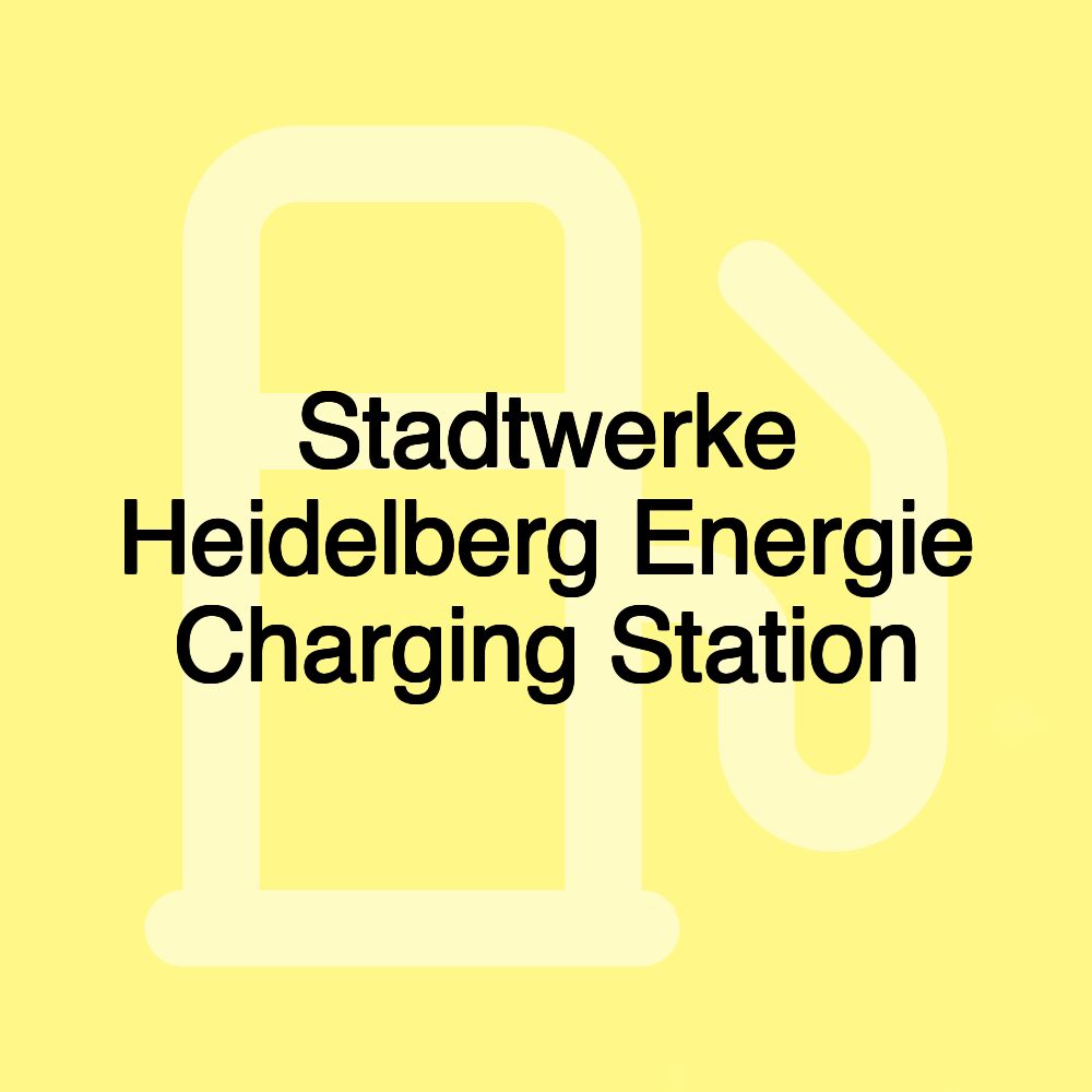 Stadtwerke Heidelberg Energie Charging Station