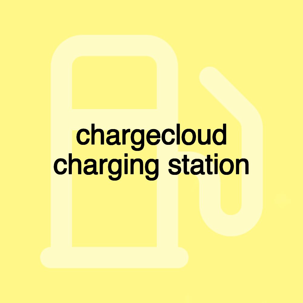 chargecloud charging station