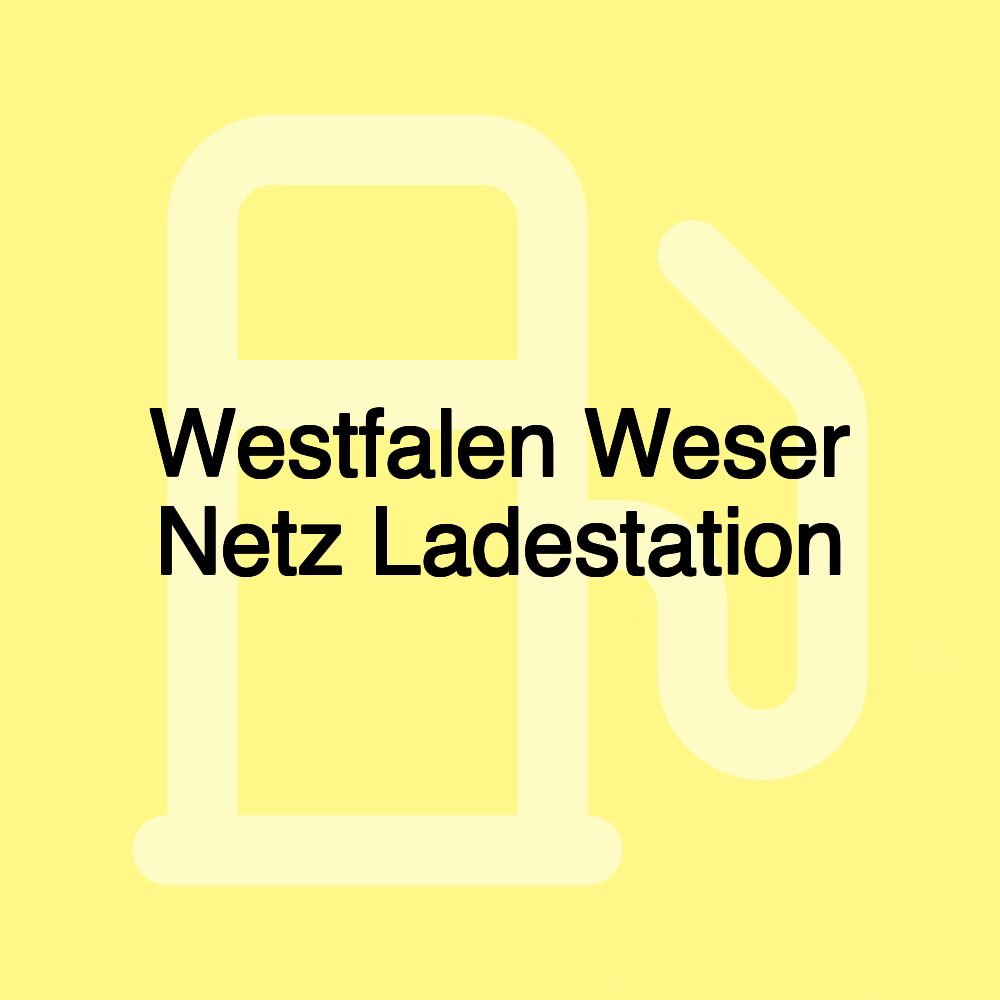 Westfalen Weser Netz Ladestation