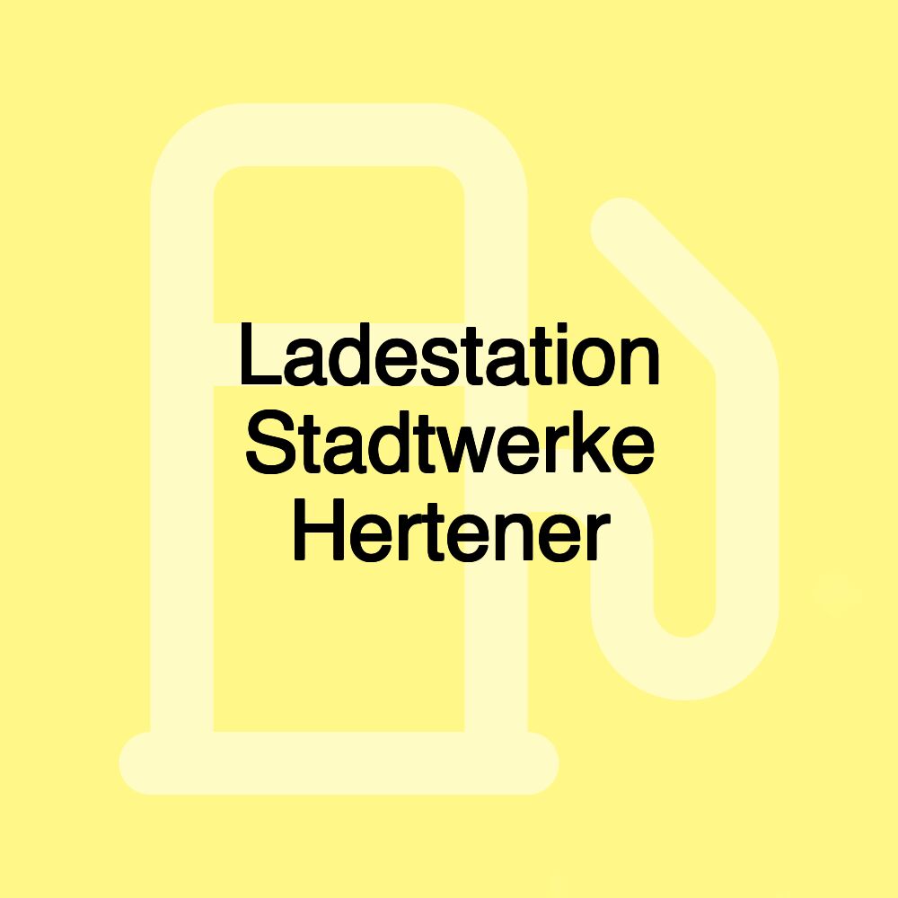 Ladestation Stadtwerke Hertener