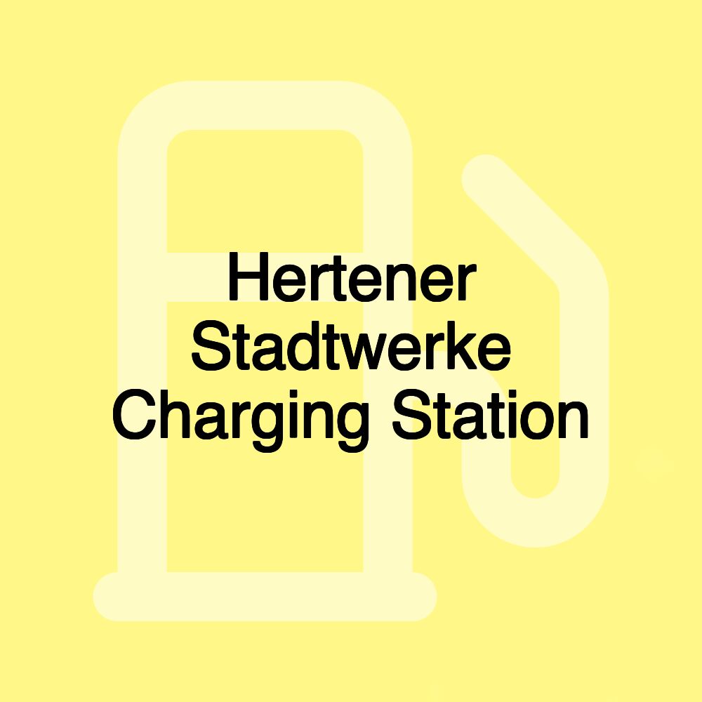 Hertener Stadtwerke Charging Station