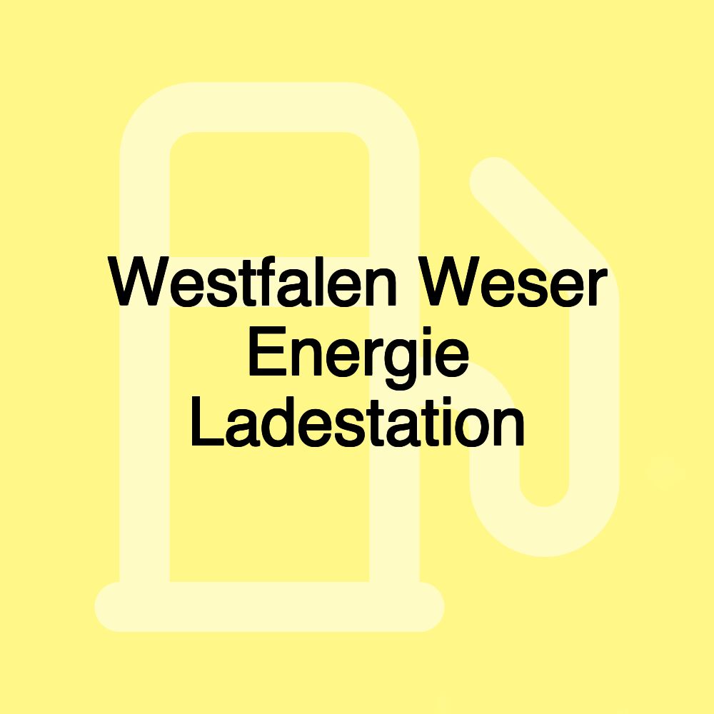 Westfalen Weser Energie Ladestation