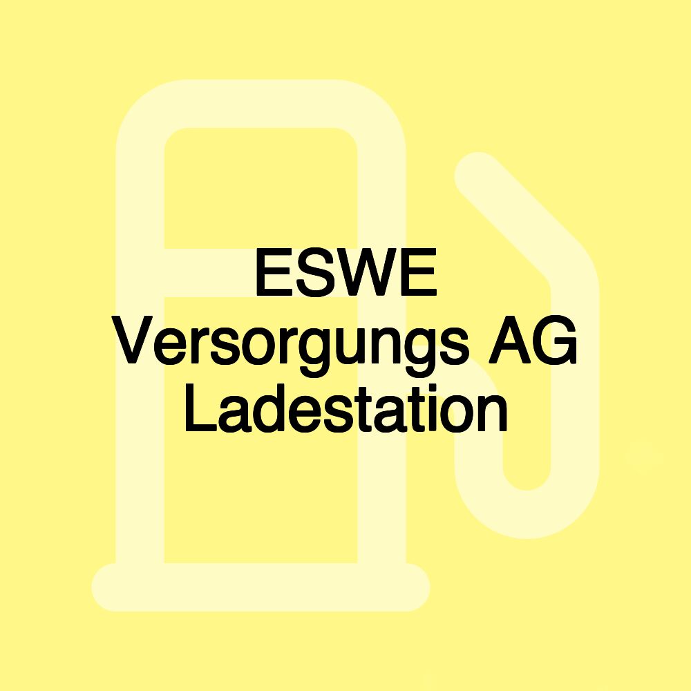 ESWE Versorgungs AG Ladestation