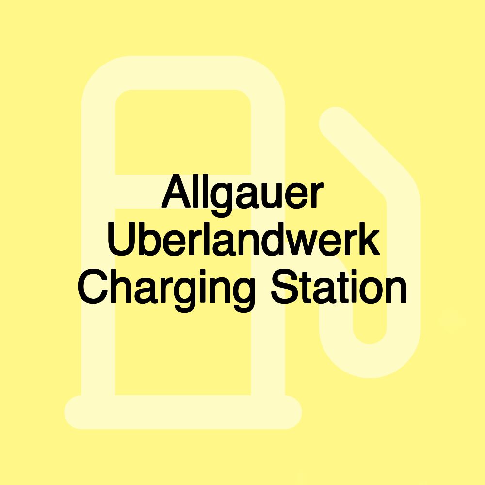 Allgauer Uberlandwerk Charging Station