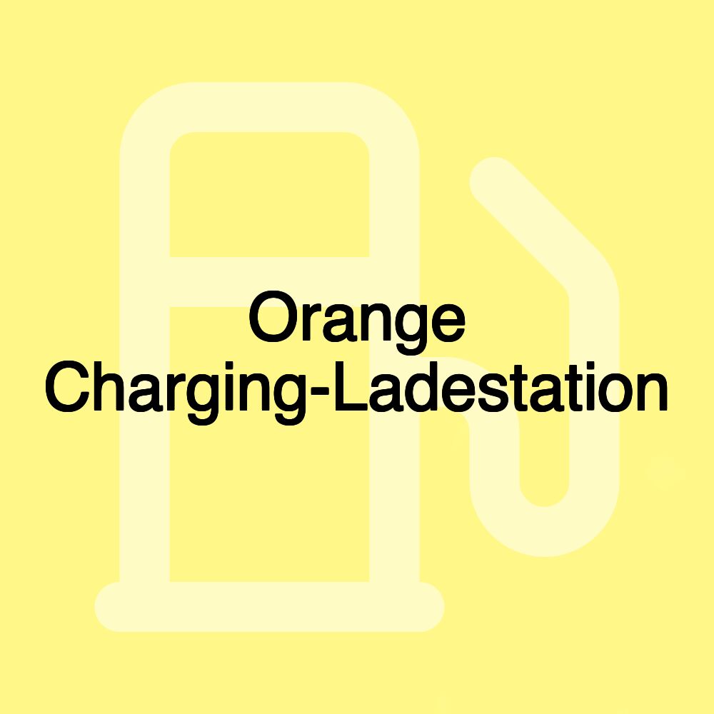 Orange Charging-Ladestation