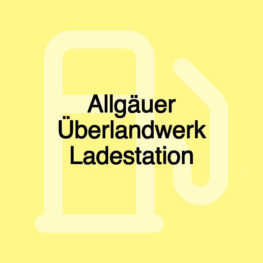 Allgäuer Überlandwerk Ladestation