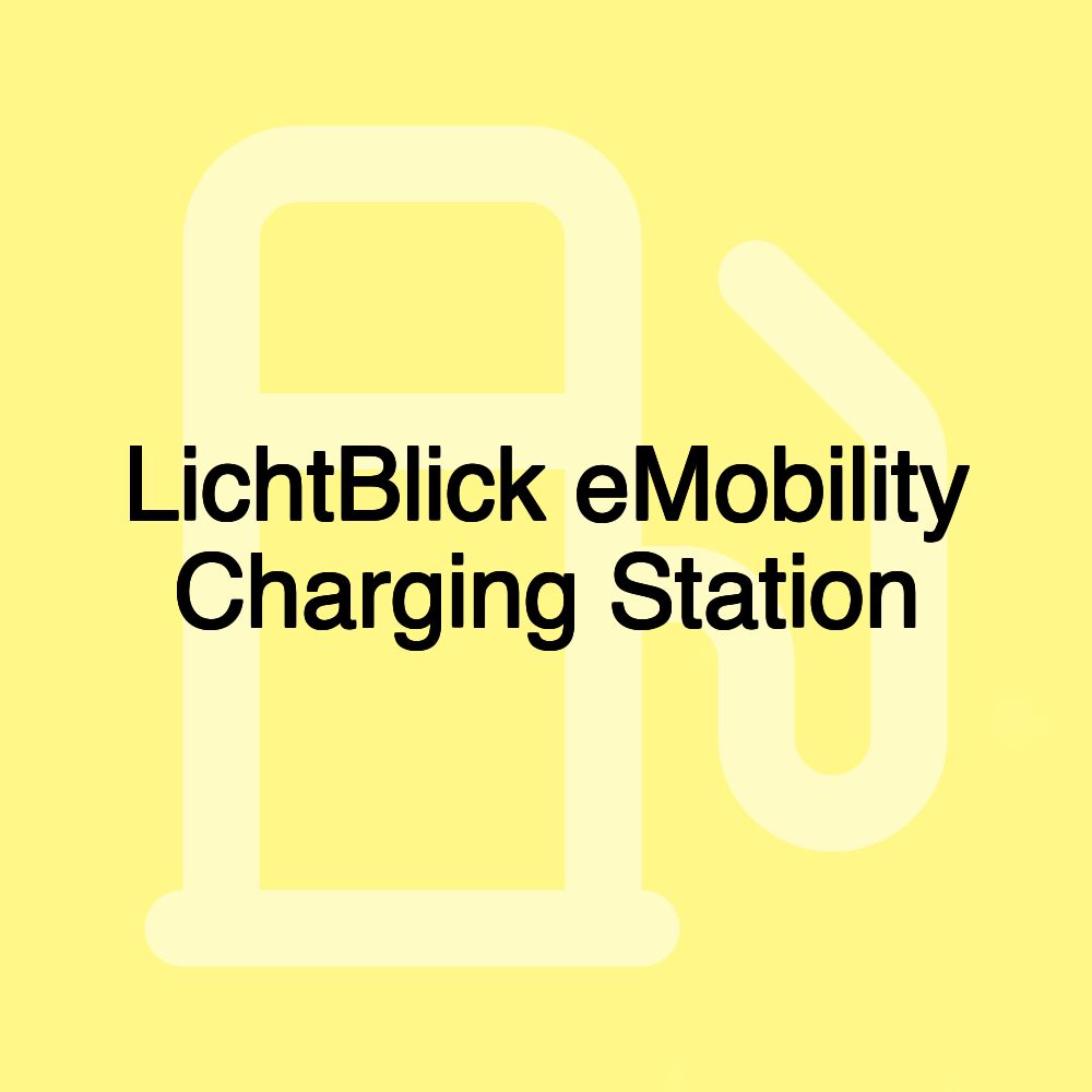 LichtBlick eMobility Charging Station