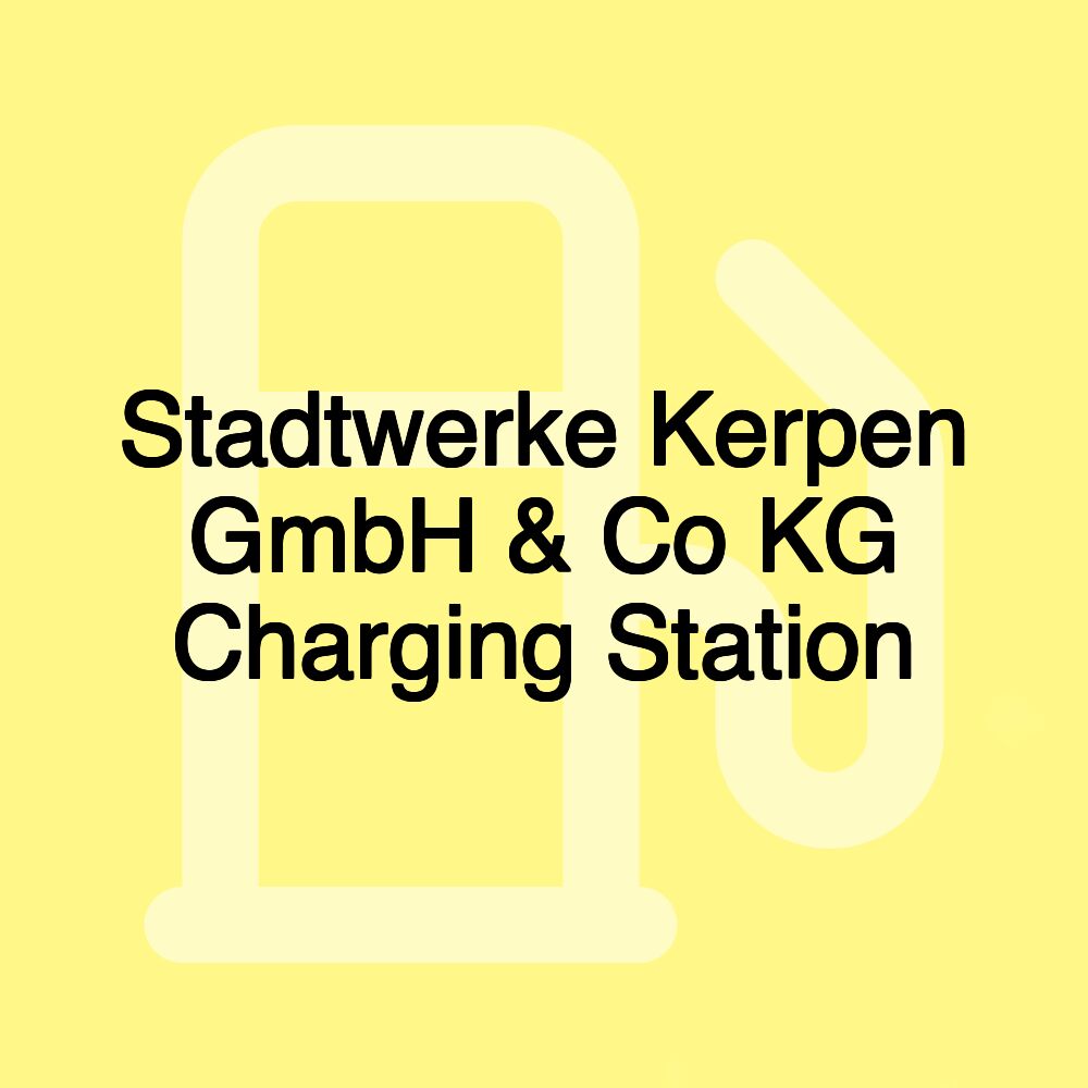 Stadtwerke Kerpen GmbH & Co KG Charging Station