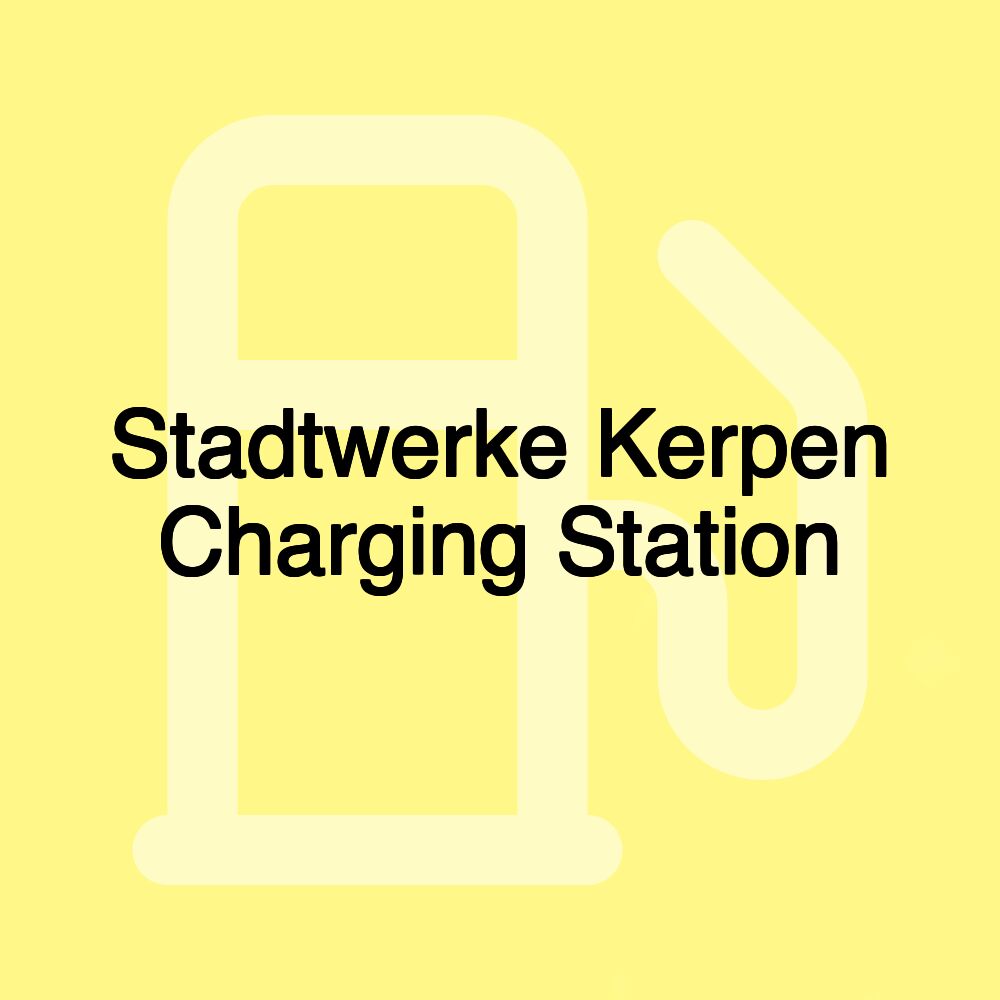 Stadtwerke Kerpen Charging Station