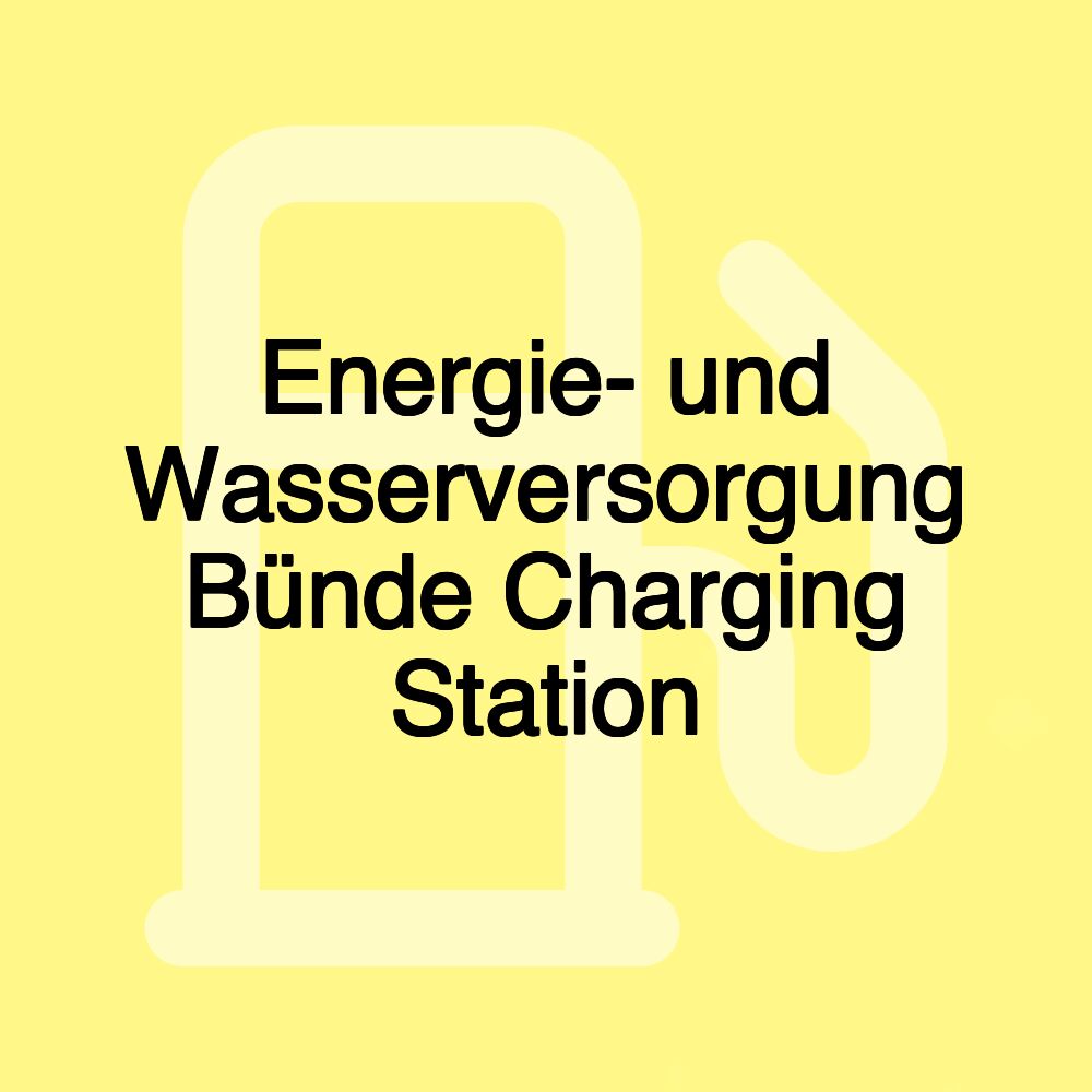 Energie- und Wasserversorgung Bünde Charging Station